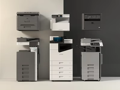 Printer Copier Scanner Office Equipment 3d model