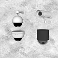Surveillance camera monitoring equipment spherical camera infrared security monitoring probe 3d model