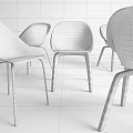 Modern Office Chairs In White Black Blue Gray With Wooden And Metal Legs Design