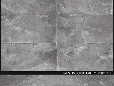 Durable Sandstone Grey 750x1500 Tiles for Modern Interior Design Applications 3d model