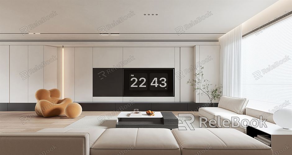 Modern Living Room Minimalist Living Room model