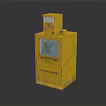 Yellow Commercial Electricity Meter Equipment with Digital Display Panel and Sturdy Enclosure for Business Use