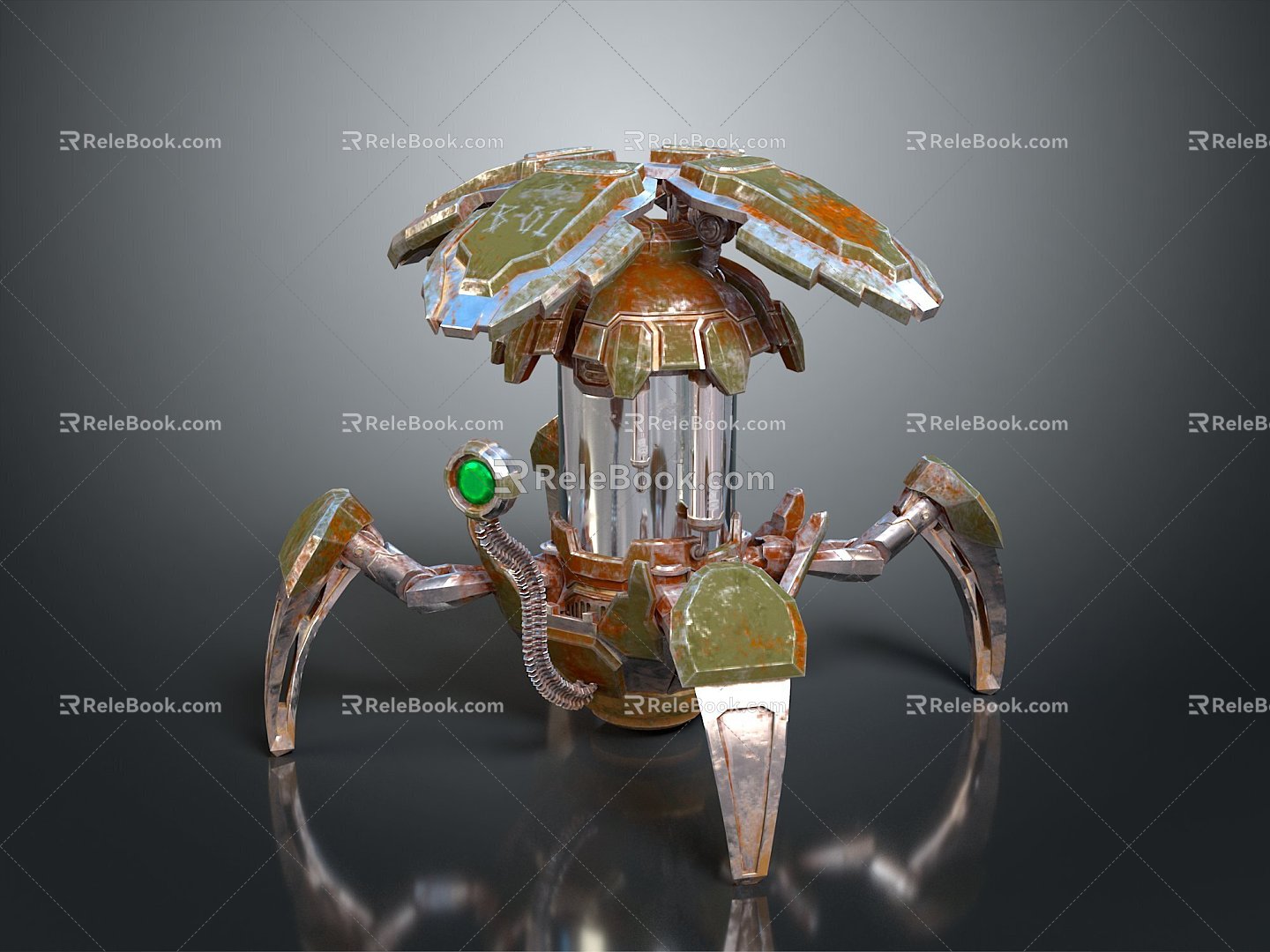 Robot Spider Robot Mecha Spider Science Fiction Spider Mechanical Spider Spider Battery Spider Tower Defense 3d model