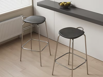 Modern Bar Chair Combination Bar Chair 3d model