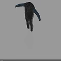 Gray Vest Blue Shirt And Jeans Displayed With Arms Outstretched On Gradient Gray Background