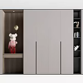 Locker Wall Cabinet Filing Cabinet Bookcase Decorative Cabinet 3d model