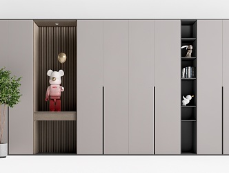 Locker Wall Cabinet Filing Cabinet Bookcase Decorative Cabinet 3d model