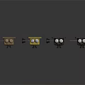 Retro Style Digital Cameras In Multiple Colors With Hanging Straps And Unique Designs