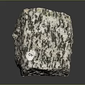 Natural Textured Stone Block With Gray And White Patterns For Decorative Use 3d model