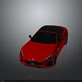 Red Sports Car With Black Roof And Sleek Modern Sporty Exterior Design Features