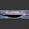 Pink Crystal Sword with Decorative Blue Purple Hilt and Transparent Blade