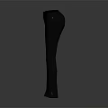 Black Slim Fit Casual Pants With Stretchy Fabric For Daily Wear