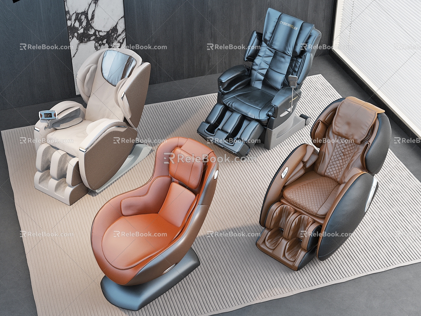 massage chair massage sofa 3d model