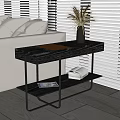 Simple Tea Side Table 3d model