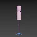 Modern Floor Lamp With Beige Lampshade And Black Tripod Stand Design