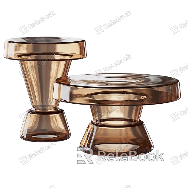 Modern acrylic coffee table combination model