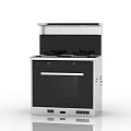 Modern Integrated Kitchen Cooker With Gas Hob Range Hood And Oven