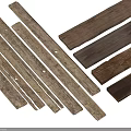 Natural Stone and Wood Materials with Various Textured Planks for Decorative Use 3d model