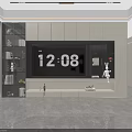 Modern TV Wall Unit Design With Glass Door Shelves And Decorative Lighting