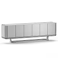 Modern Beige Storage Cabinet With Sleek Design Metal Frame And Elegant Home Furniture