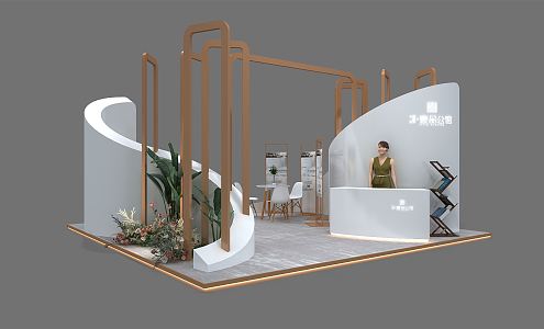 Modern Exhibition Hall 3d model