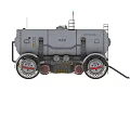 Military Style Double Tanker Trailer With Number 03 And Heavy Duty Transport Wheels