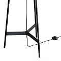Modern Floor Lamp Featuring Linen Shade And Tripod Metal Stand Design