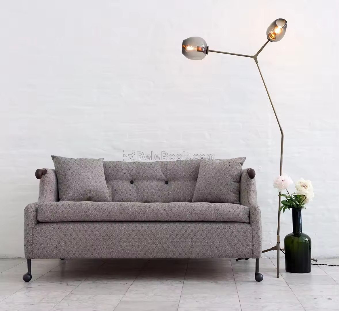 Modern double sofa 3d model