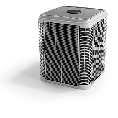 Modern Air Conditioner Fan Outdoor Unit With Grid Design For Residential Cooling System 3d model