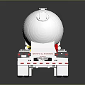 Industrial Silver Tanker Trailer For Liquid Transport With Heavy Duty Wheels