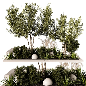 modern plant pile plant landscape plant landscaping 3d model