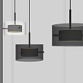 Modern Pendant Lights With Transparent Glass Shade And Black Interior Design