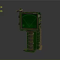 Green Industrial Equipment Featuring Display Screen Antenna Control Panel Stand And Cable