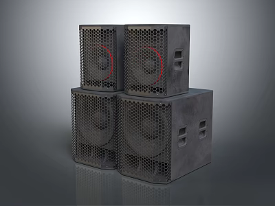Modern Audio Speaker Wireless Speaker 3d model