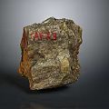 Rock Block Rock Block Rock Specimen Boulder Big Stone Block Rock Stratum Rock Stratum Rock Stratum Rock 3d model