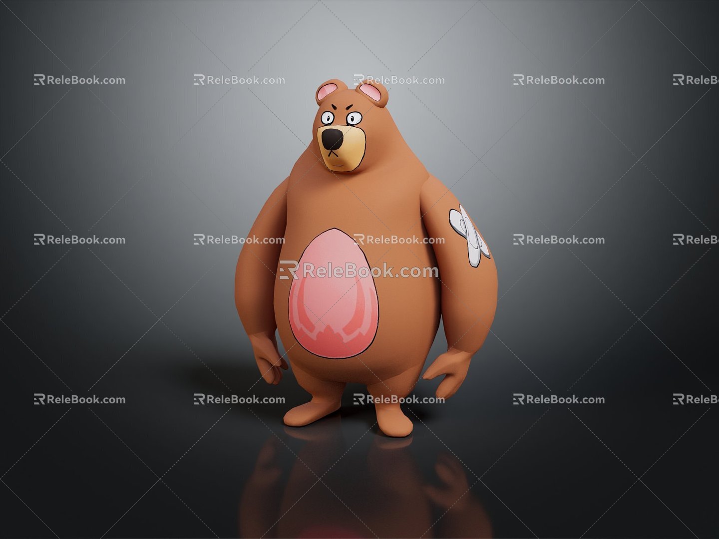 Modern Toy Cartoon Bear Anime Bear Big Bear 3d model