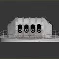 laser tower turret turntable sci-fi tower defense game tower defense sci-fi turret game turret game turret 3d model