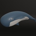 Shark Cartoon Water Life Marine Life Fish Dolphin 3d model