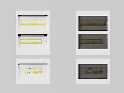 Modern Switch Panels For Home With Various Styles And Color Choices 3d model