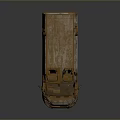Old Rusty Van With Weathered Exterior And Rust Patches On Body Surface