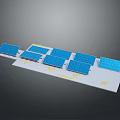 Solar Panels Installation Model with Different Angles Showing 20 30 40 Degrees Setup Design 3d model