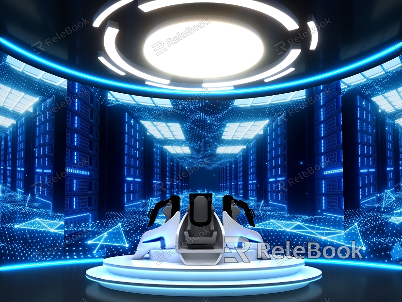 Science and Technology Future Exhibition Hall VR Equipment Virtual Reality Game Interactive Beauty Chen model