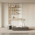 Modern coffee table coffee table combination 3d model