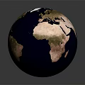 High Quality 3D Globe Rendering Showing Detailed Earth Continents And Oceans