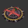 Measuring Device With Pink Component Black Disc Yellow Ring Scales And White Arrows