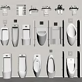 Collection Of Wall Mounted Urinals With Various Modern Designs For Bathroom