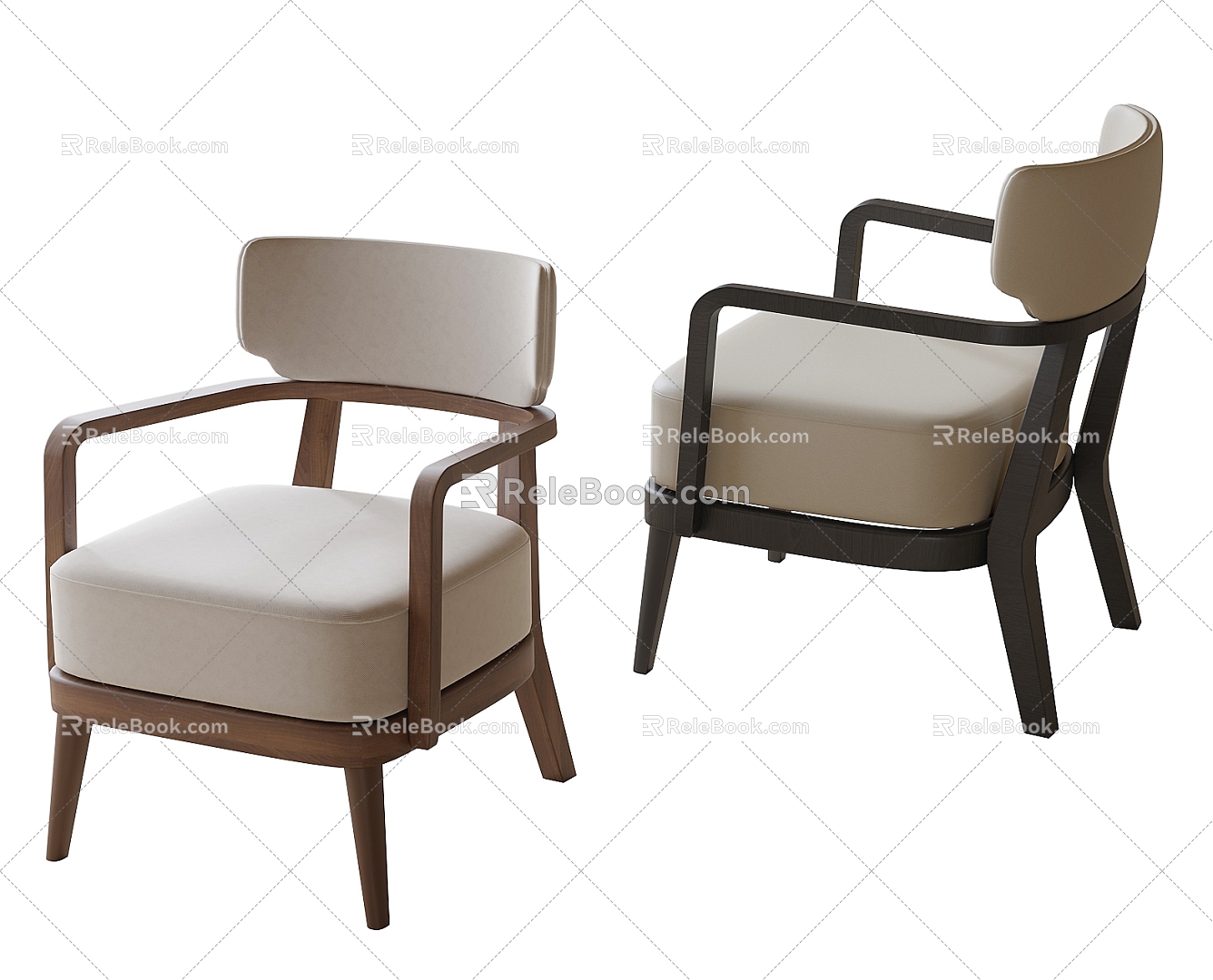 Modern Leisure Chair Single Sofa Single Chair 3d model