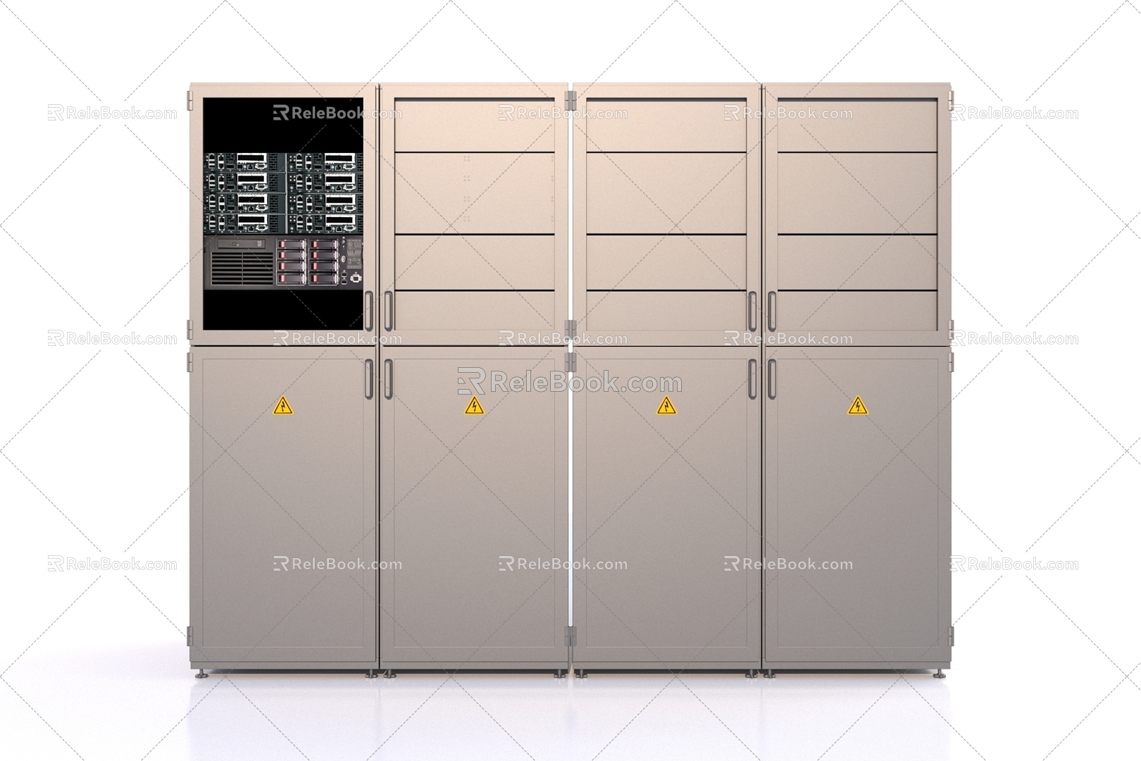 Server Cabinet Unit Cabinet Cloud Server 3d model