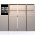 Server Cabinet Unit Cabinet Cloud Server 3d model