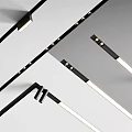 Modern Minimalist Downlights And Spotlights With Black Metal Housing And Energy Efficient LEDs